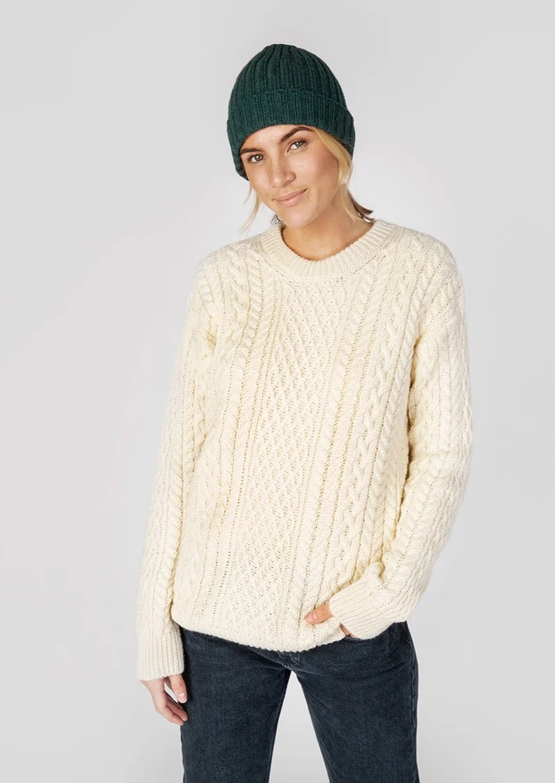 IrelandsEye Ribbed Merino Hat | Green