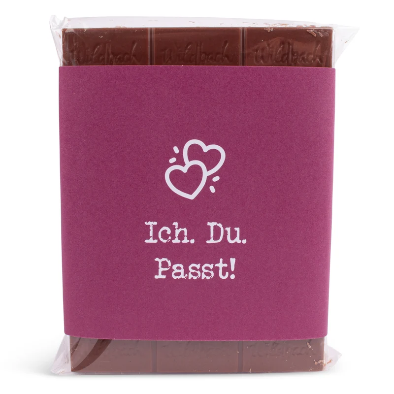 Schokolade "Ich. Du. Passt."