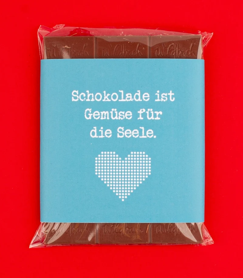 Schokolade "Gemüse für die Seele"