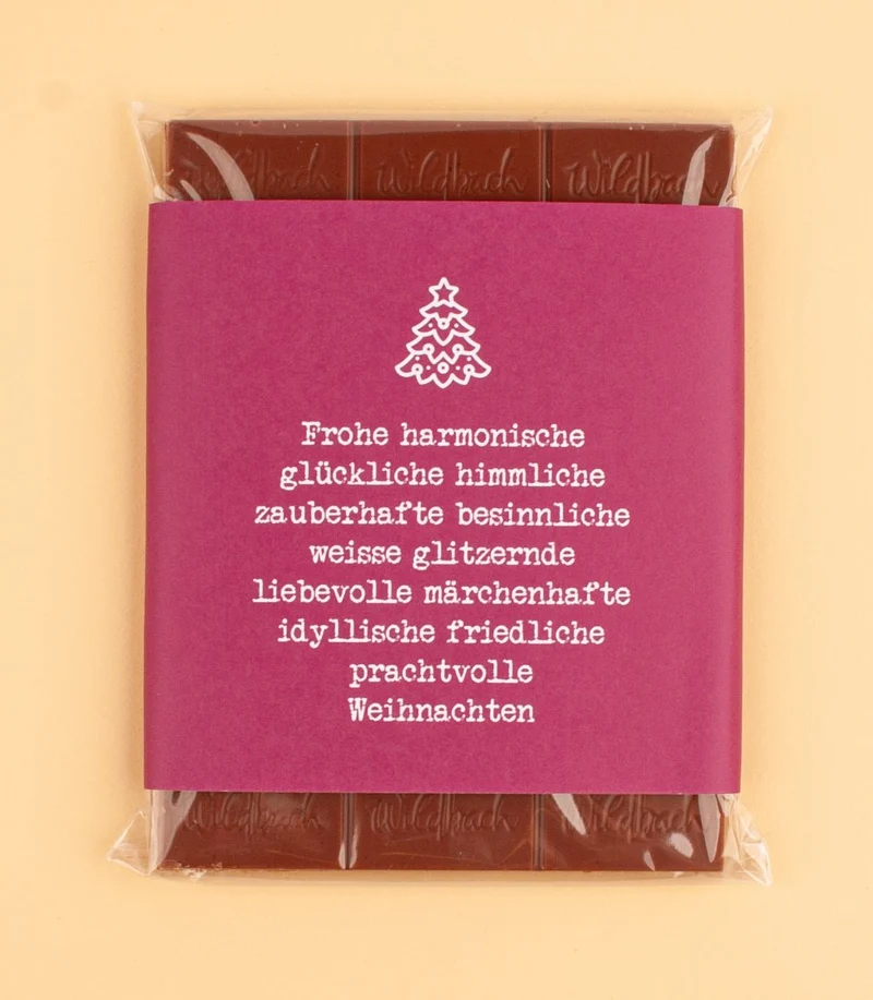 Schokolade "Himmlische Weihnachten"