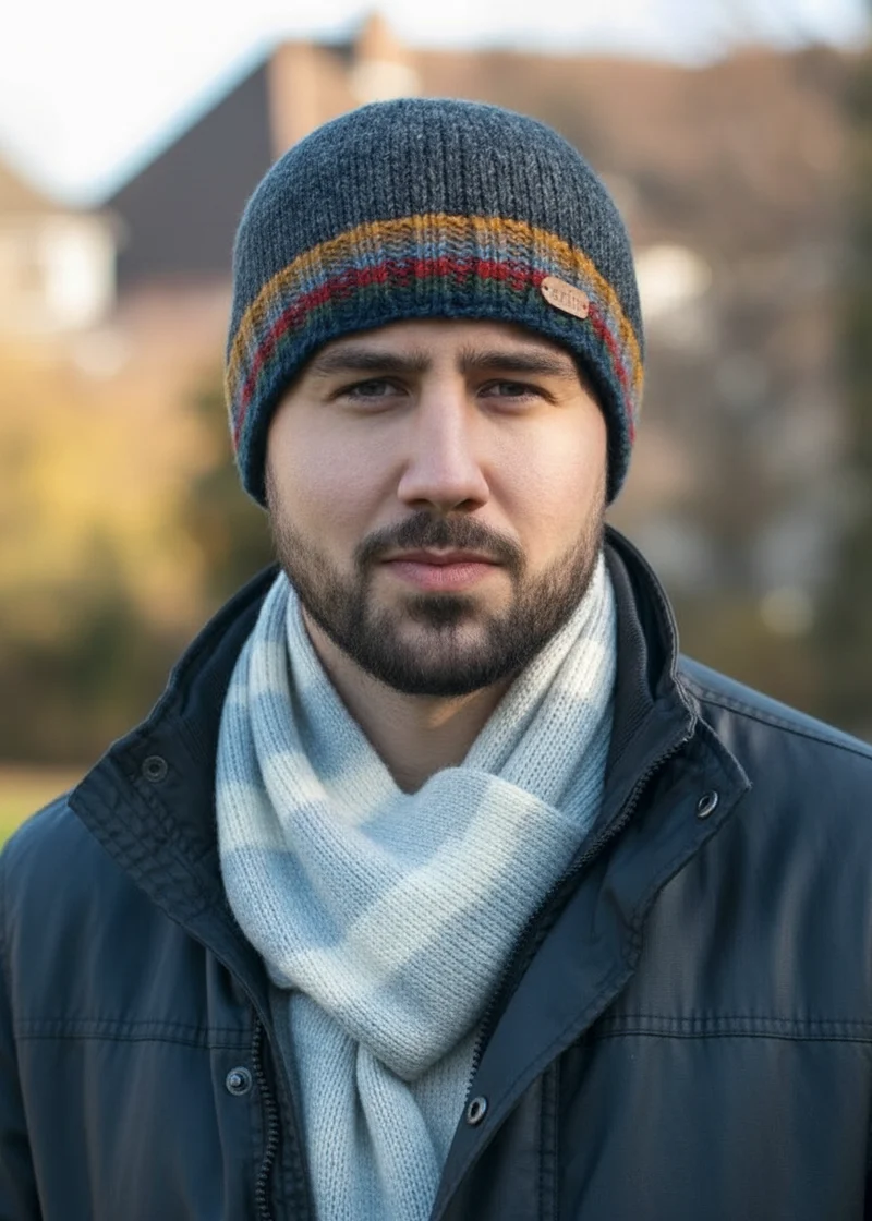 Erin Rib Turnup Hat | Charcoal Wool