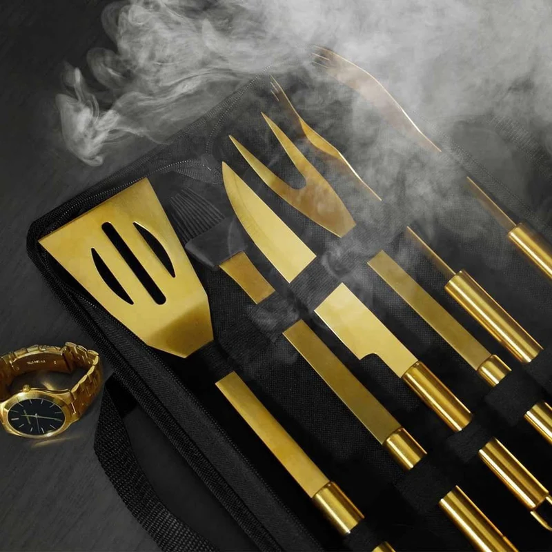 5-teiliges Grillbesteck "Millionaire"