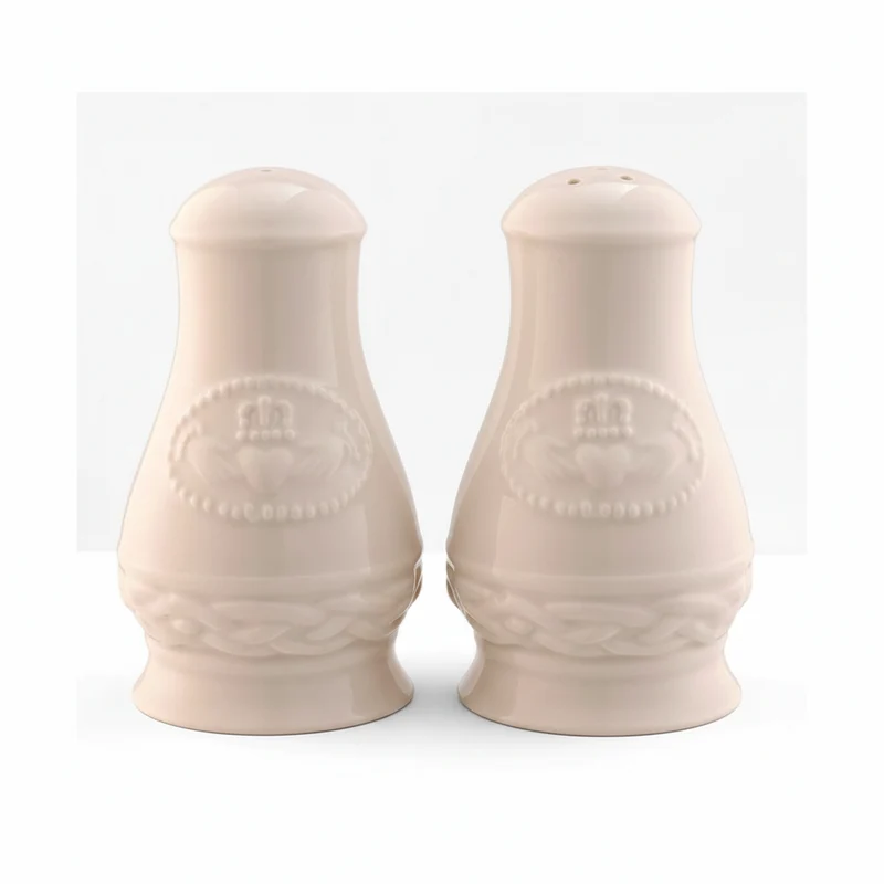 Belleek Classic Claddagh Salt & Pepper