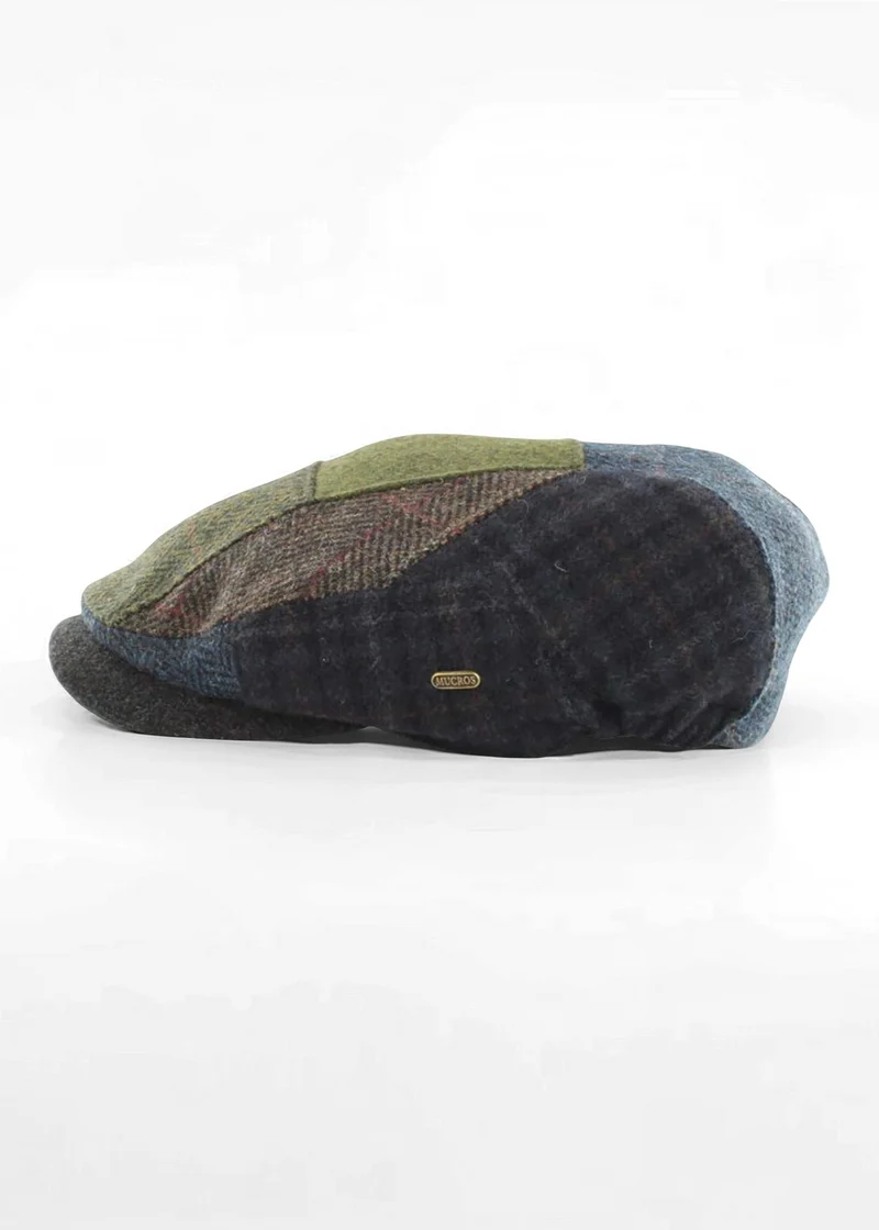 Mucros Kerry Flat Cap | Heritage Wool Patch Cap