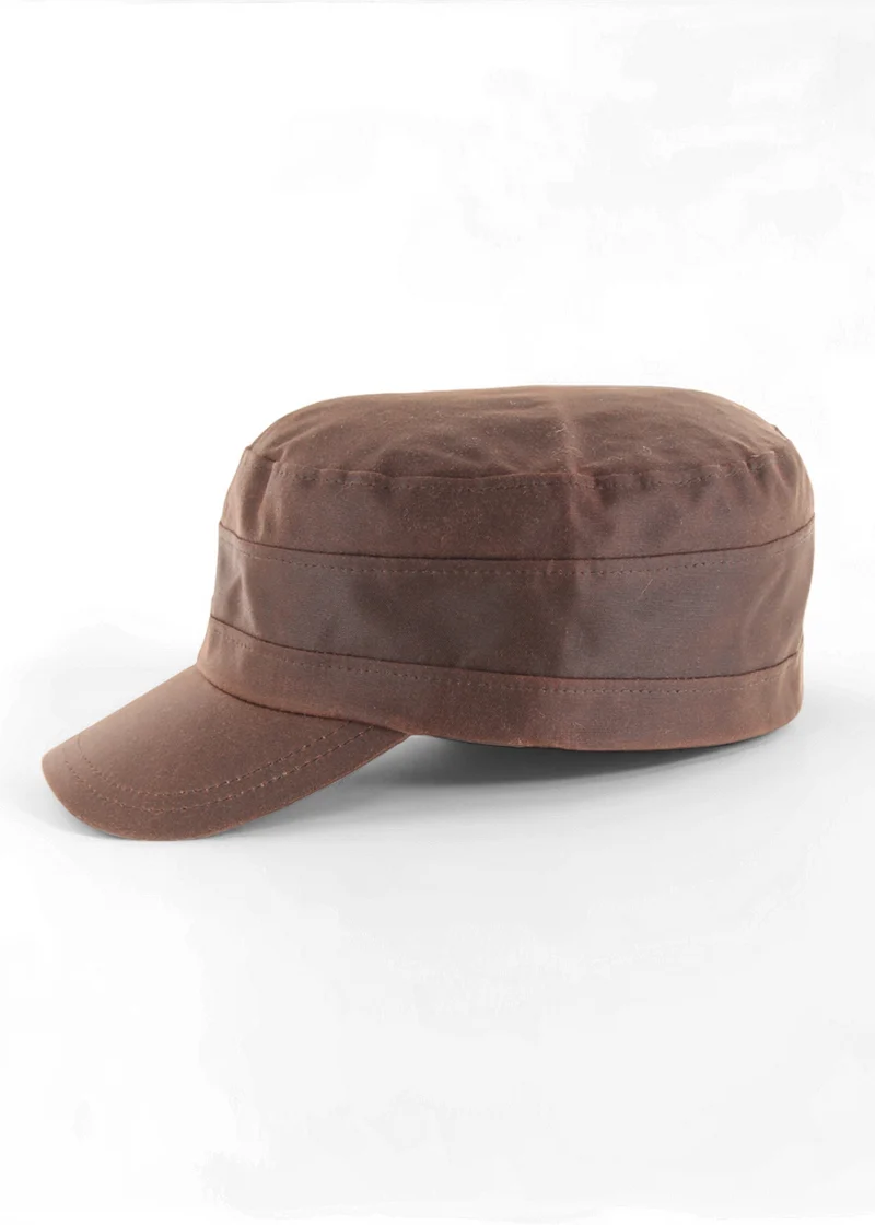 Mucros Wax Fisherman's Cap | Premium Brown Waxed Cotton