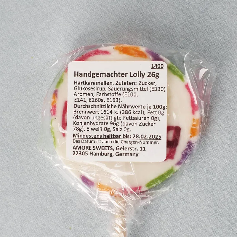 Handgefertigter HAPPY BIRTHDAY-Lolly