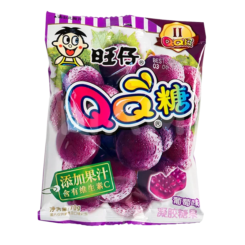 WANT WANT QQ Gummy Candy Grape 70G