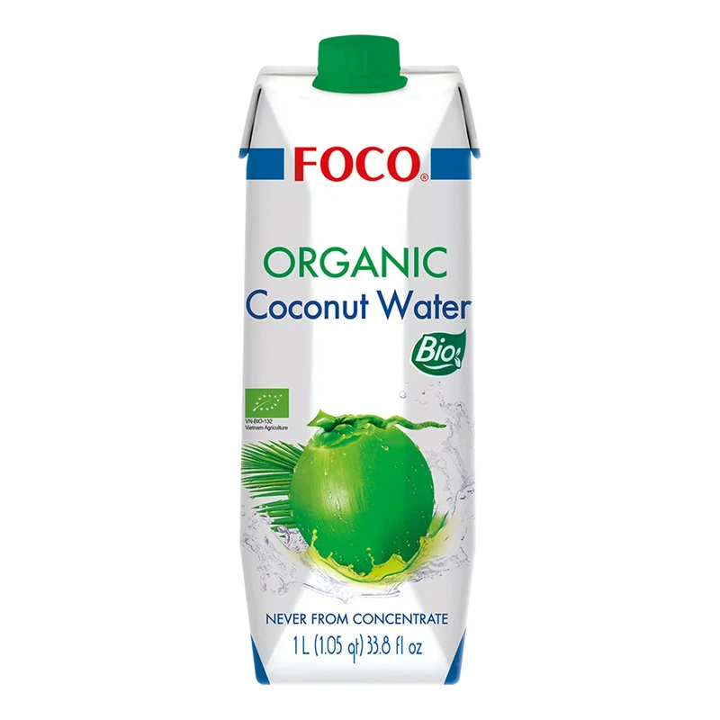 FOCO Bio Kokoswasser Kokonusssaft 1L