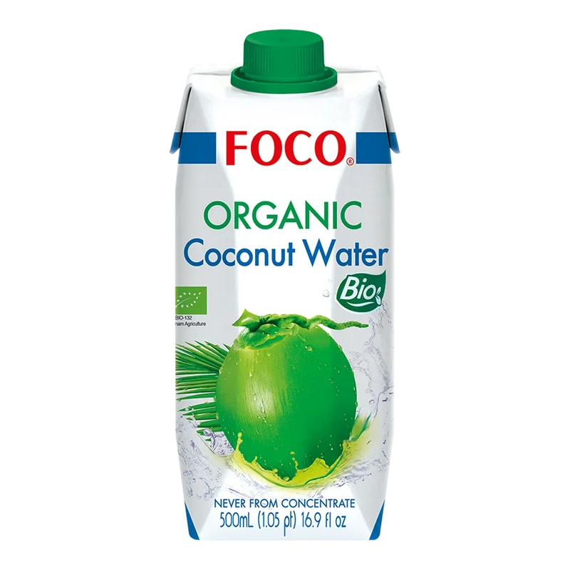 FOCO Bio Kokoswasser Kokonusssaft 500ml