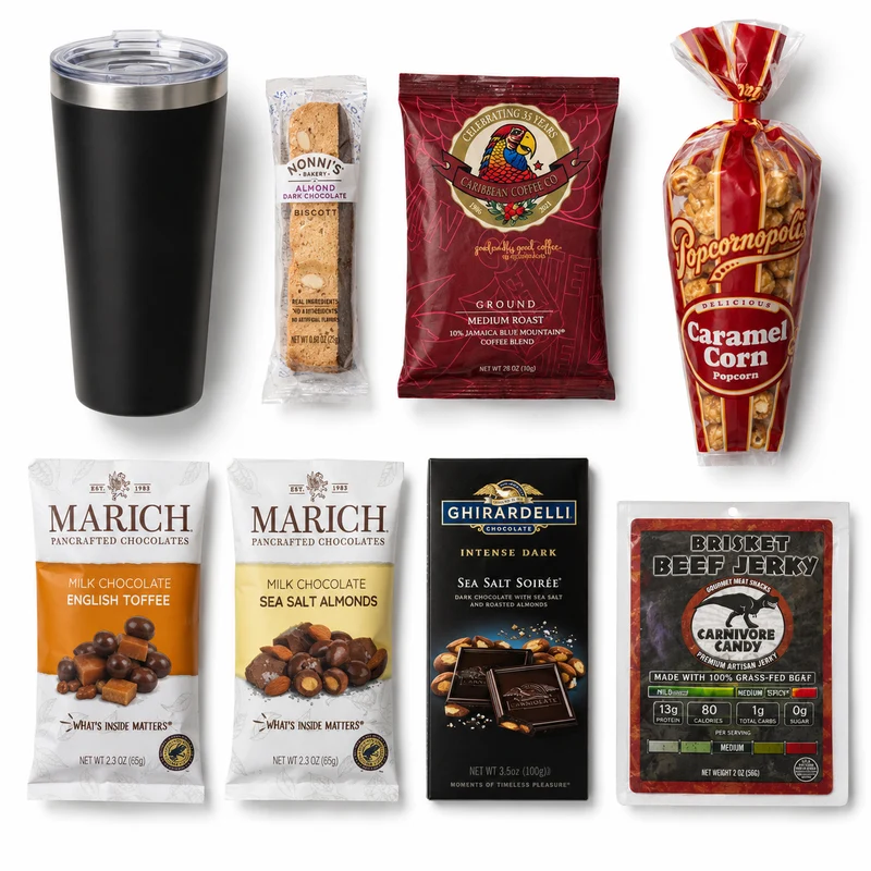 Caffine Dream - Coffee Lovers Gift Basket | The BroBasket