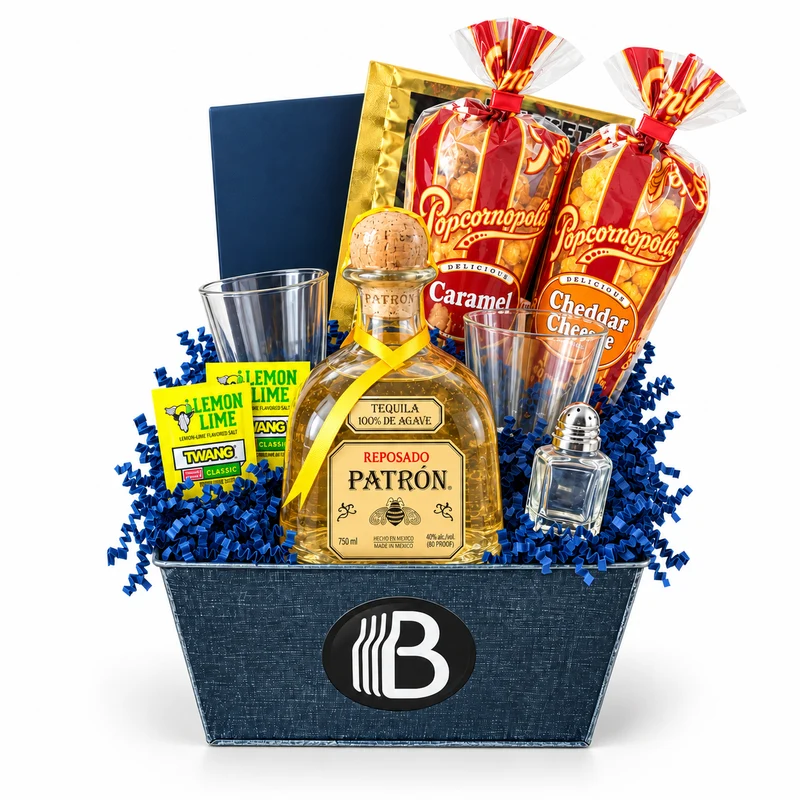 Patron Reposado Tequila Gift Basket | The BroBasket