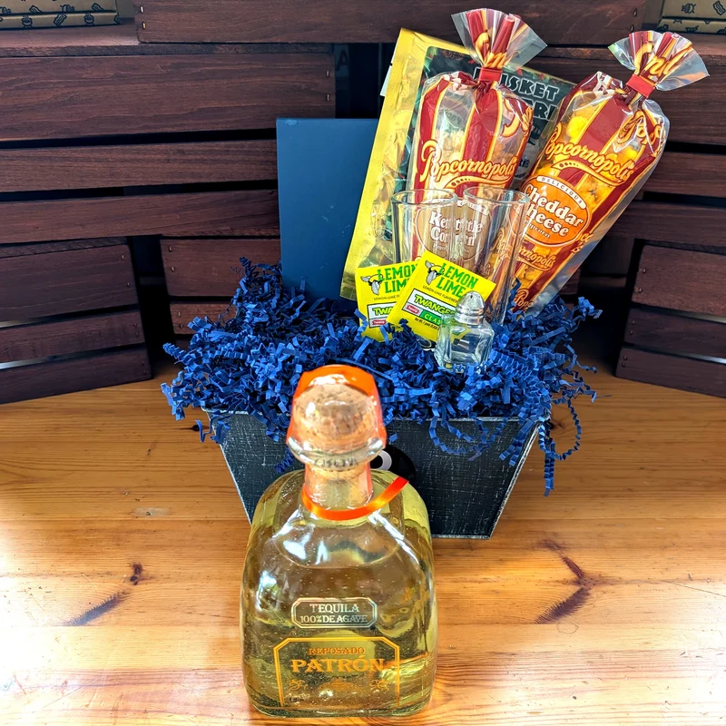 Patron Reposado Tequila Gift Basket | The BroBasket