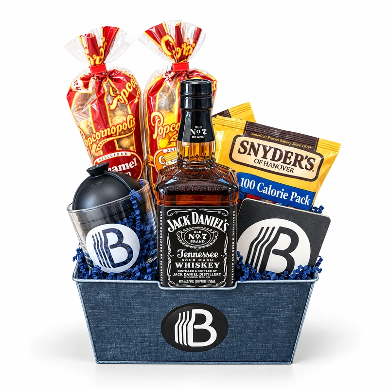 Jack Daniel's Whiskey Gift Basket | The BroBasket