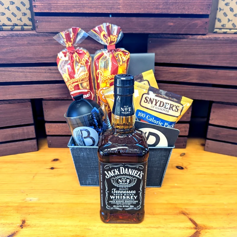 Jack Daniel's Whiskey Gift Basket | The BroBasket