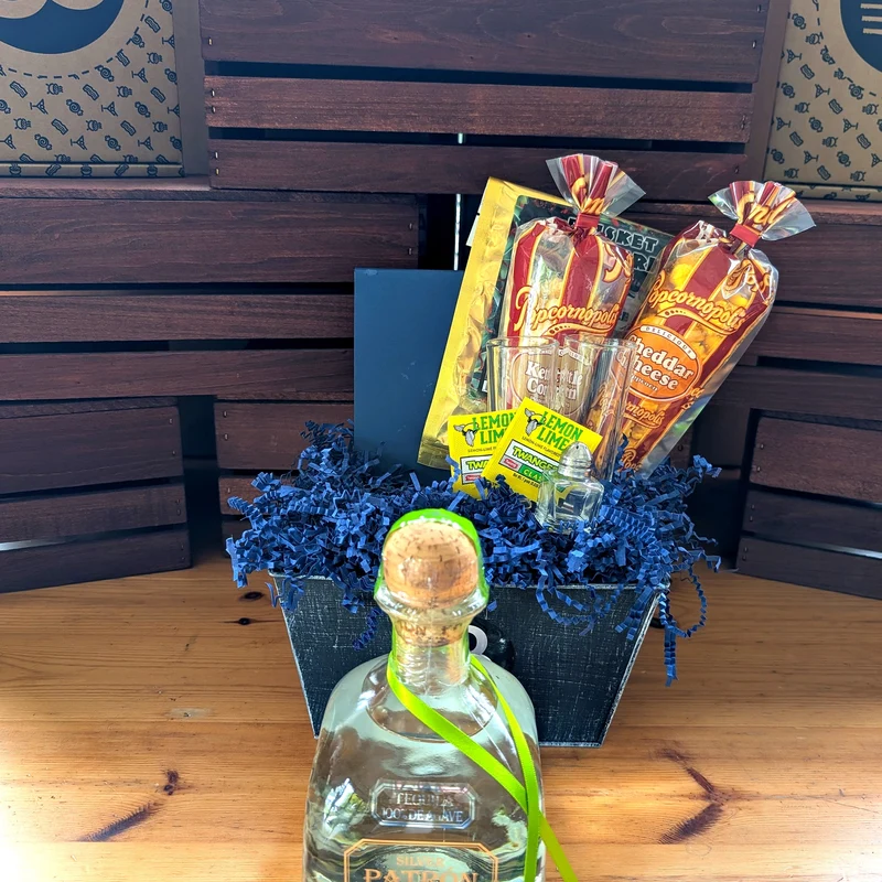 Patron Silver Tequila Gift Basket for Him | The BroBasket