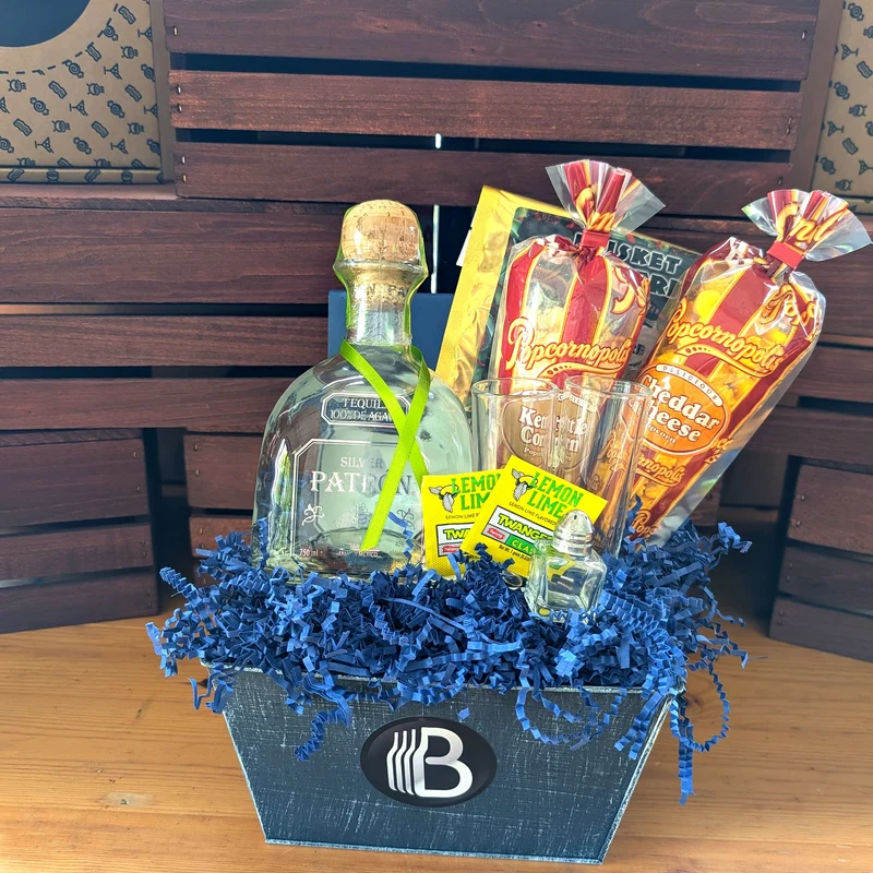 Patron Silver Tequila Gift Basket for Him | The BroBasket