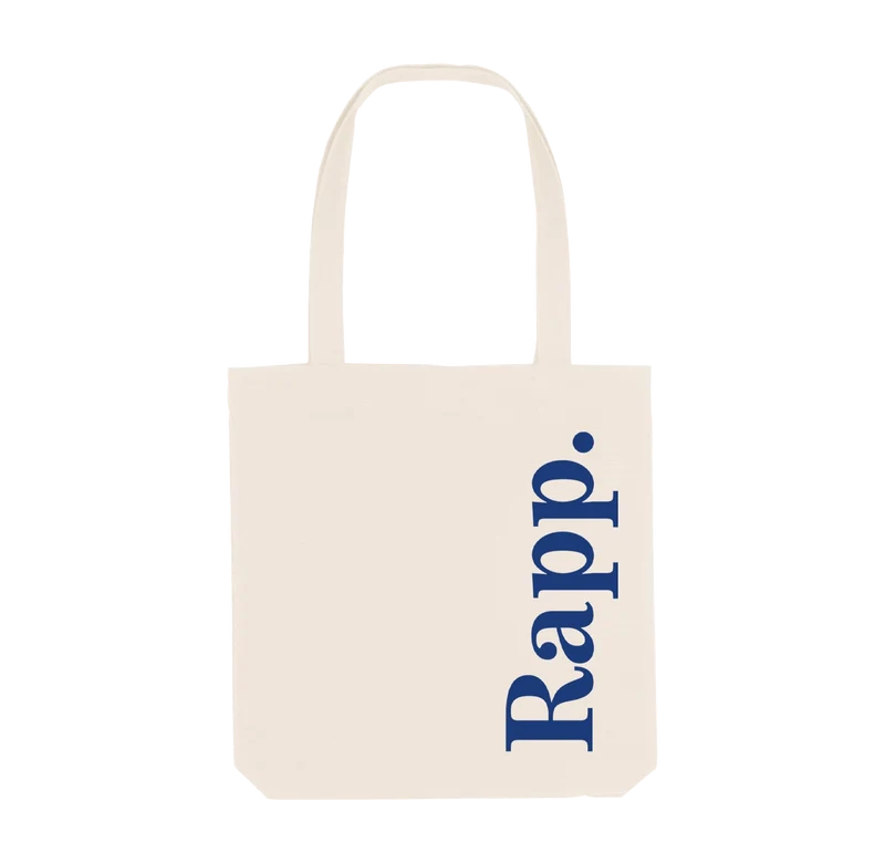 Jutetasche Rapp. weiß