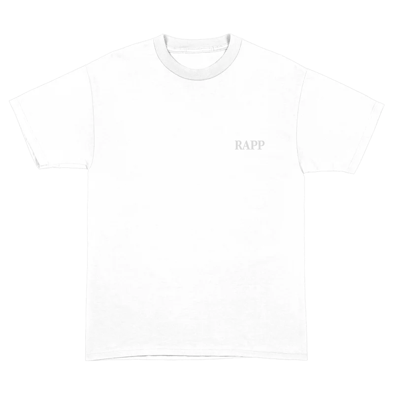 T-Shirt Rapp Monochrom weiß