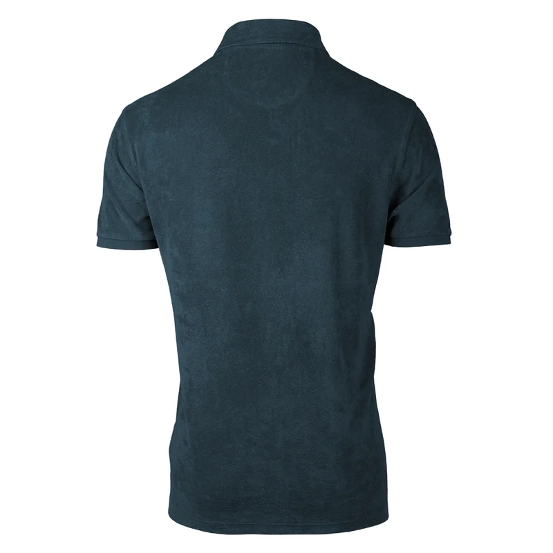 Frottee Polo blau