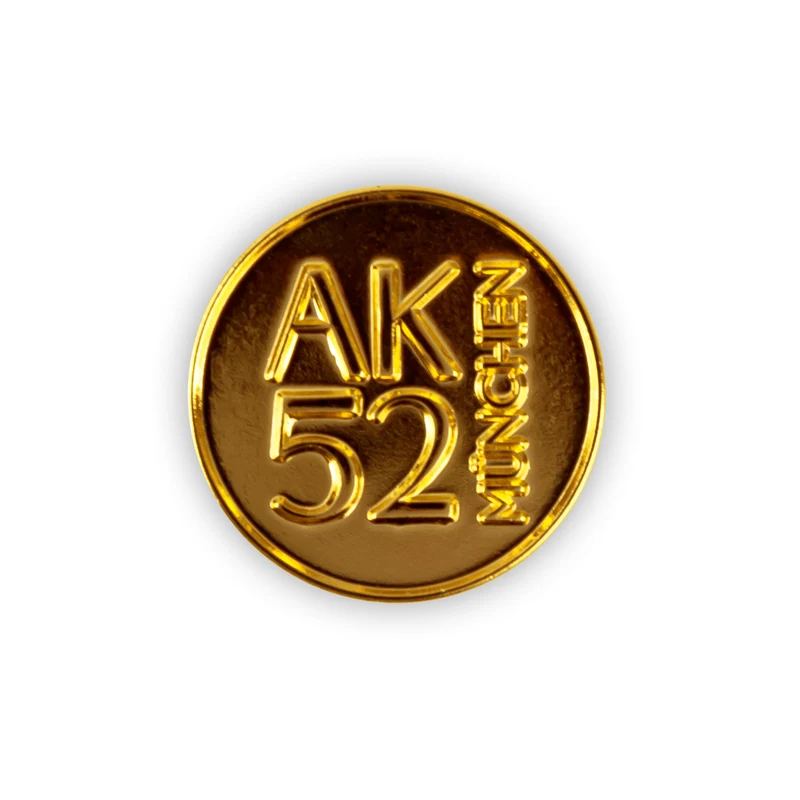 Pin "AK52" gold