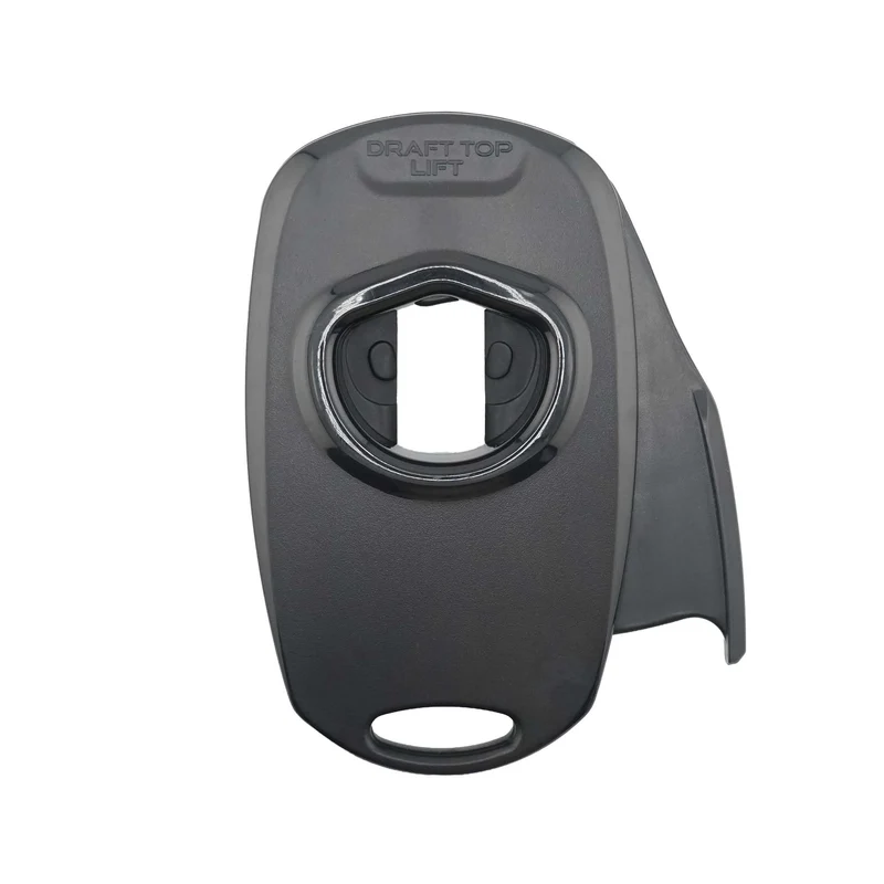 Draft Top Lift Universal Topless Can Opener - Smooth Edge Aluminum Can Lid Remover For Beer, Cocktails, & Soda - Ideal For Tailgating & Garnishes, As Seen On Shark Tank (Black)