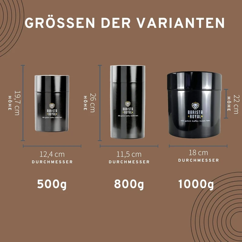 Barista Royal Vakuumdose / Kaffeedose für Kaffeebohnen - Coffeevac