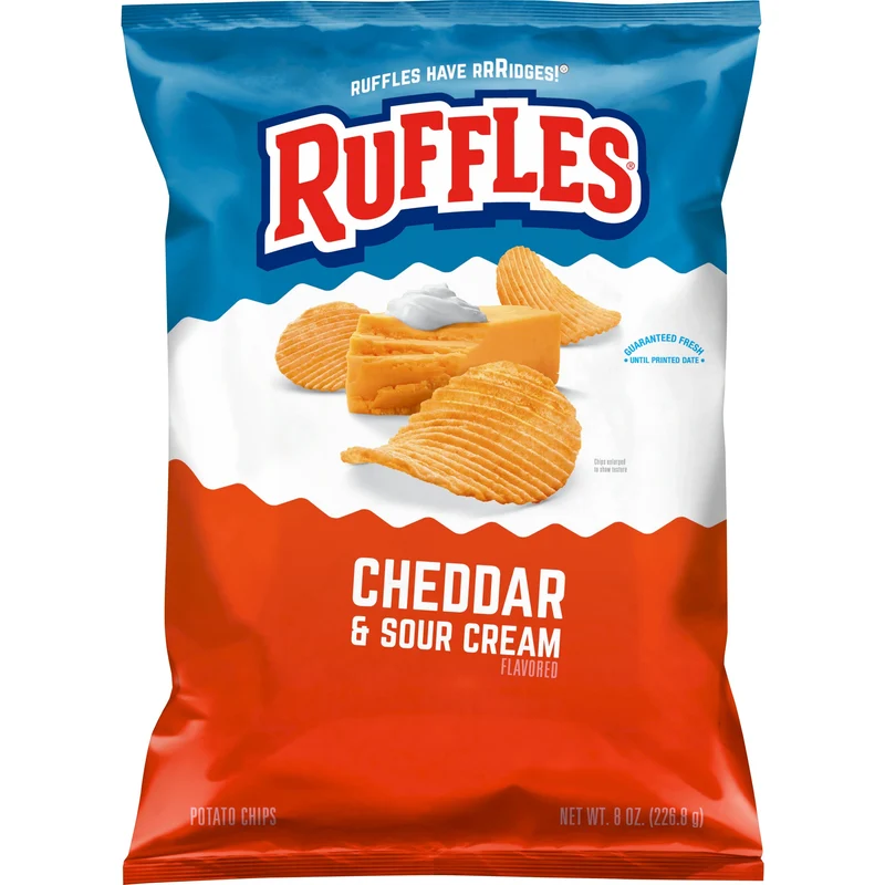 Ruffles Sour Cream and Cheddar Cheese Chips 2oz