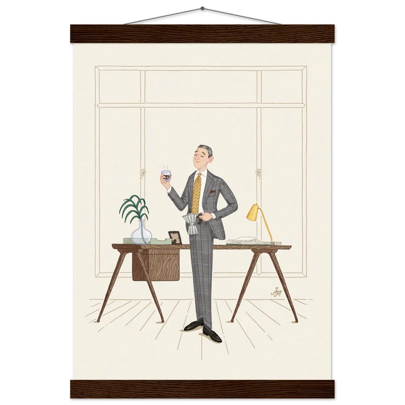 Poster auf mattem Papier in Museumsqualität mit Aufhänger – A3 (29,7 x 42 cm)