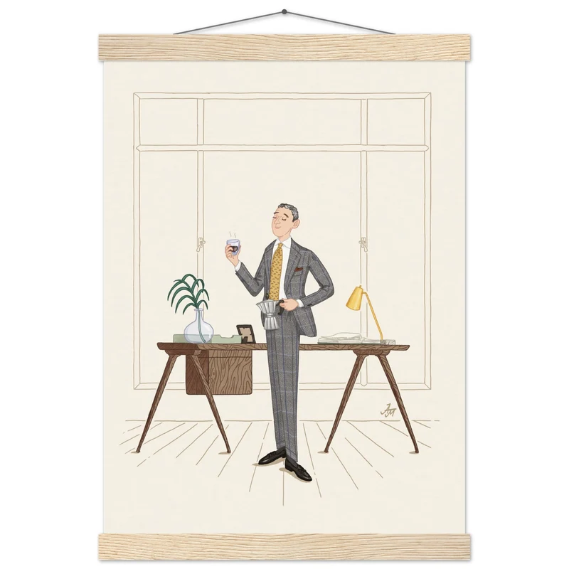 Poster auf mattem Papier in Museumsqualität mit Aufhänger – A3 (29,7 x 42 cm)