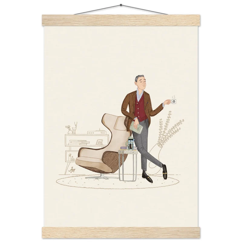 Poster auf mattem Papier in Museumsqualität mit Aufhänger – A3 (29,7 x 42 cm)