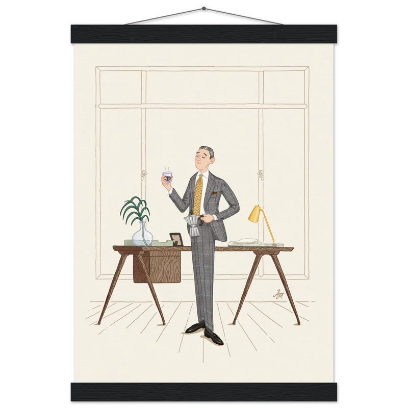 Poster auf mattem Papier in Museumsqualität mit Aufhänger – A3 (29,7 x 42 cm)