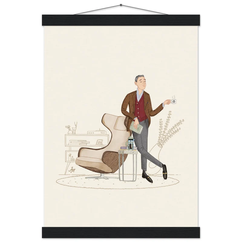 Poster auf mattem Papier in Museumsqualität mit Aufhänger – A3 (29,7 x 42 cm)