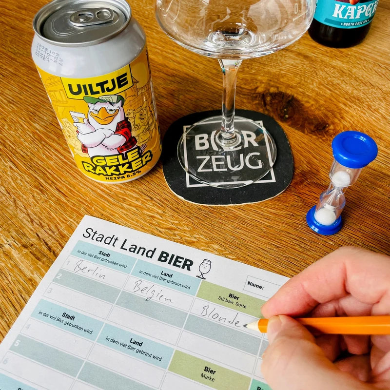 Stadt Land BIER | Kult-Spiel ”Stadt Land Fluss” für Bierliebhaber | Neu aufgelegt für Bier-Enthusiasten | Download als PDF zum Ausdrucken