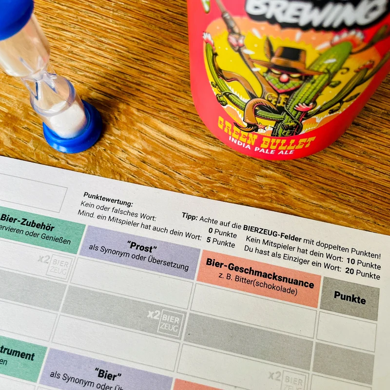Stadt Land BIER | Kult-Spiel ”Stadt Land Fluss” für Bierliebhaber | Neu aufgelegt für Bier-Enthusiasten | Download als PDF zum Ausdrucken