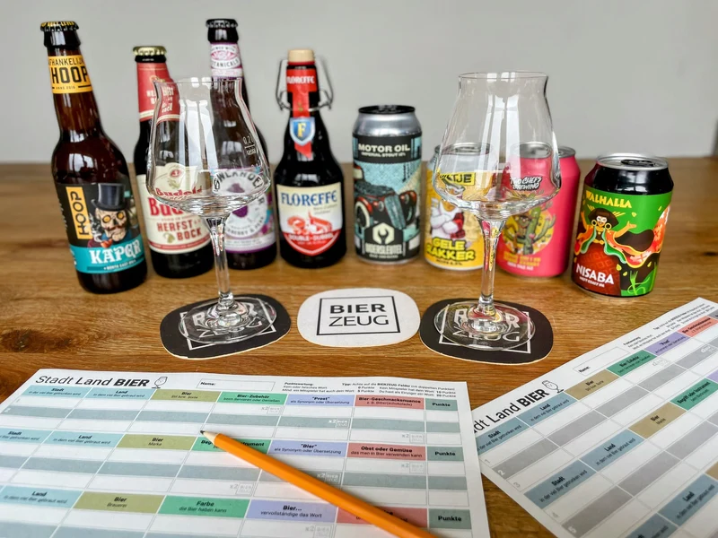 Stadt Land BIER | Kult-Spiel ”Stadt Land Fluss” für Bierliebhaber | Neu aufgelegt für Bier-Enthusiasten | Download als PDF zum Ausdrucken