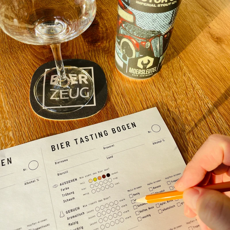 Bierbewertungsbogen (DE+EN) | 100+ Food-Pairing-Tipps zu 32 Bier-Stilen | Bier-Tasting für alle Biersorten | Download als PDF