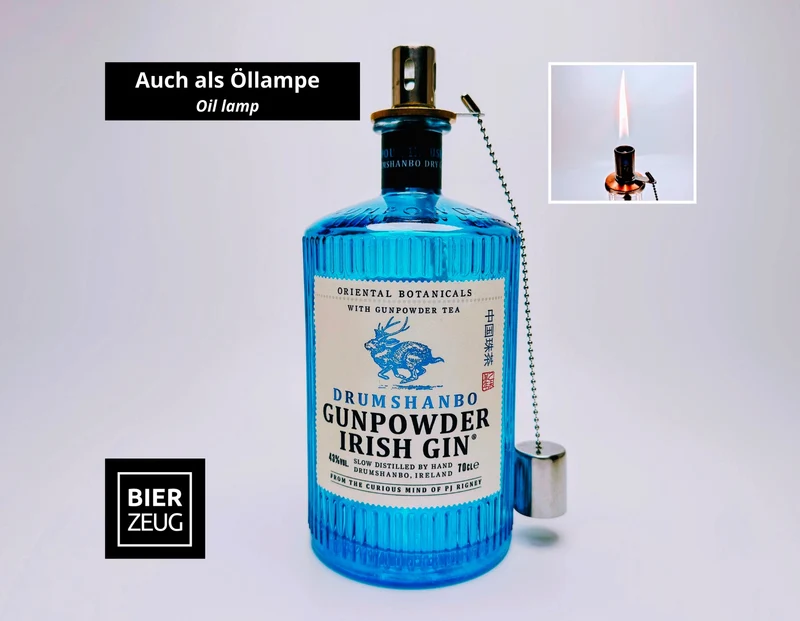 Gin-Seifenspender “Gunpowder“ | Upcycling Pumpspender aus Gunpowder Gin Flasche | Nachfüllbar | Handgemachte Bad Deko Geschenk aus Irland