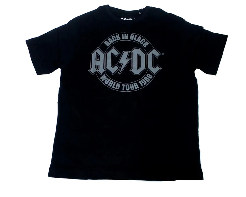 AC/DC T-Shirt – Back in Black 1980 World Tour | Offizielles Band-Merchandise