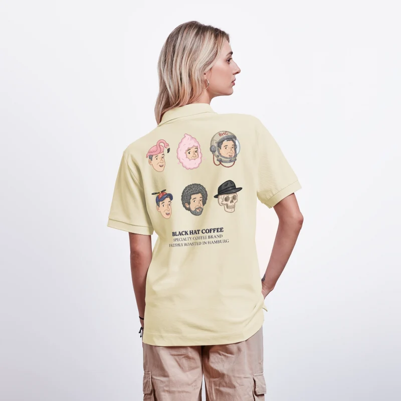 Many Faces Unisex Bio-Poloshirt