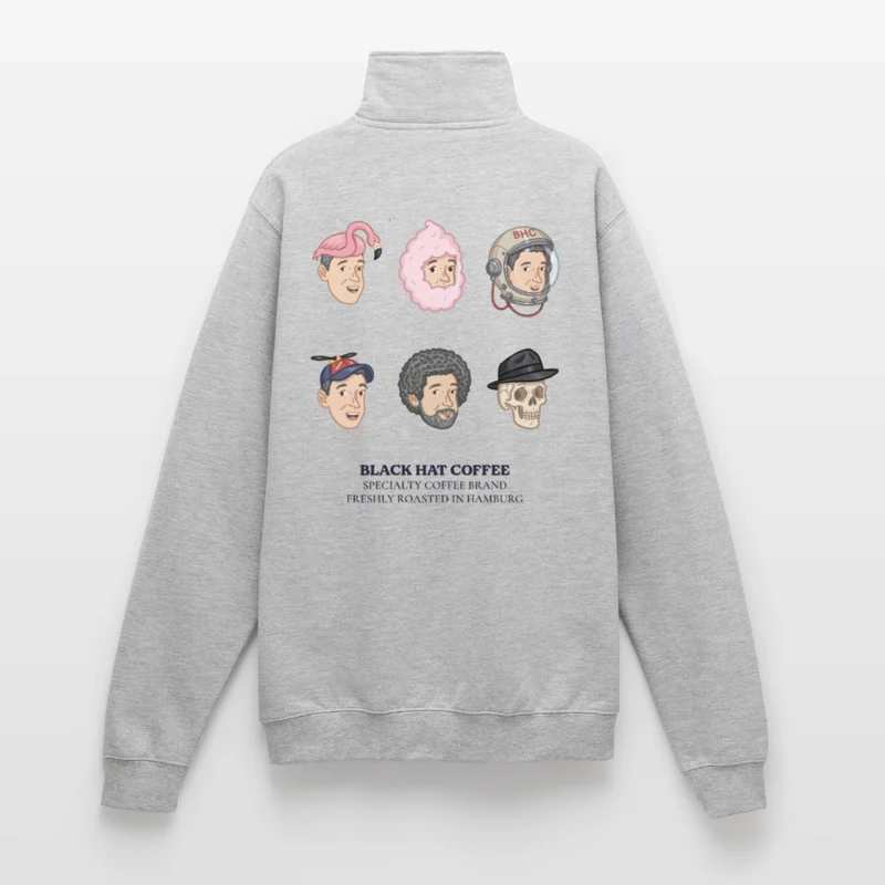 Many Faces Quarter-Zip-Sweatshirt