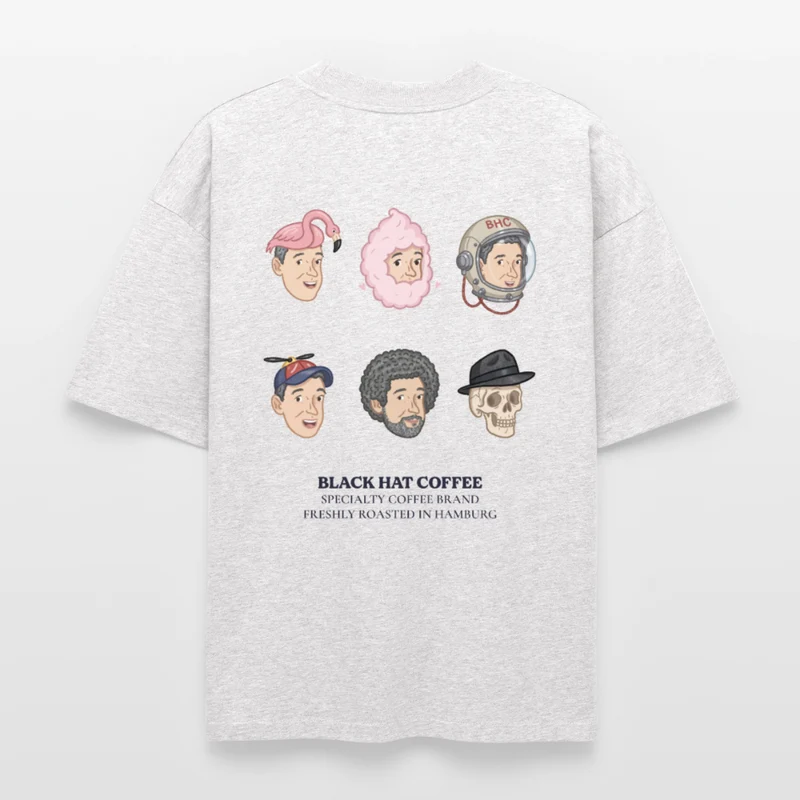 Many Faces Heavyweight Unisex Boxy T-Shirt