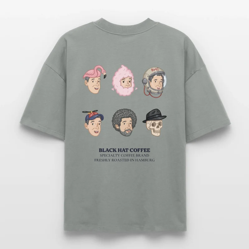 Many Faces Heavyweight Unisex Boxy T-Shirt