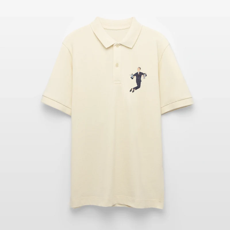 Black Hat Preppy Unisex Bio-Poloshirt