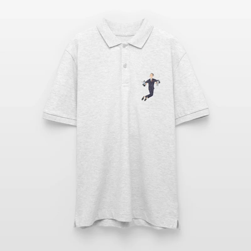 Black Hat Preppy Unisex Bio-Poloshirt