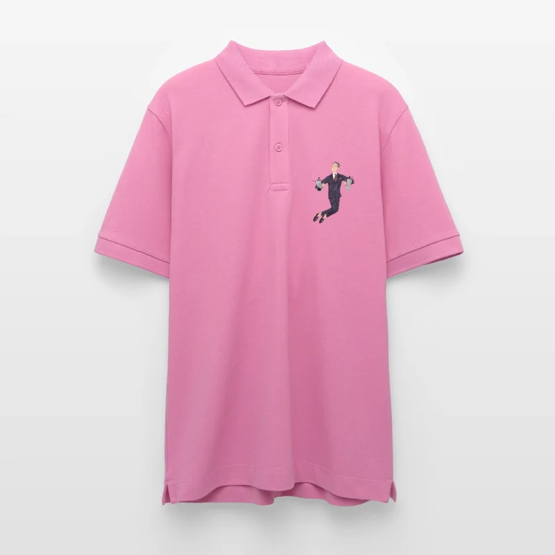 Black Hat Preppy Unisex Bio-Poloshirt
