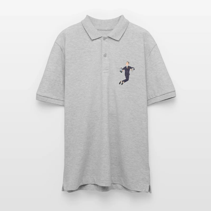 Black Hat Preppy Unisex Bio-Poloshirt