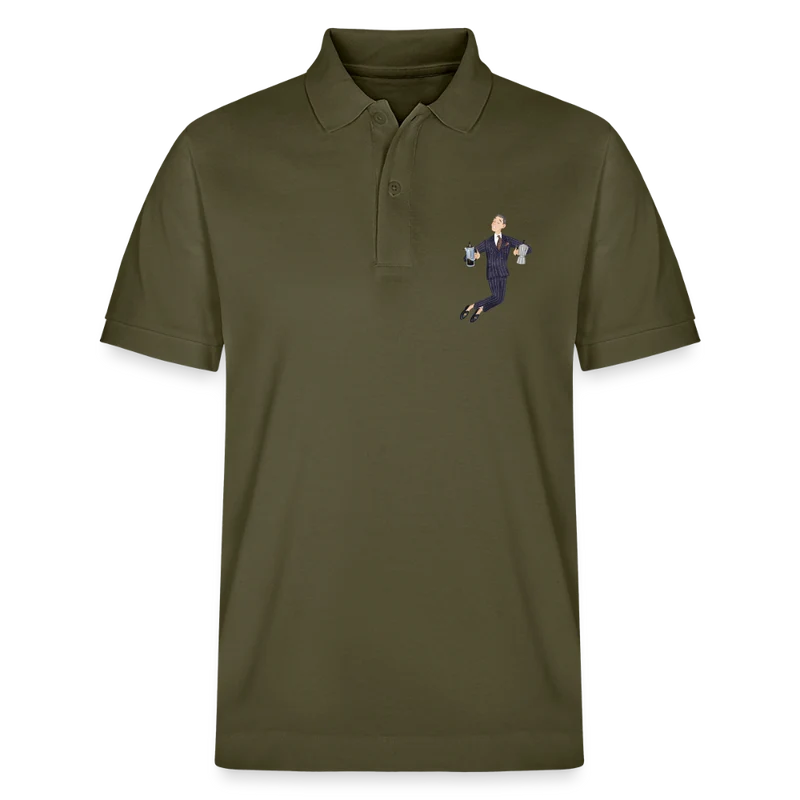 Black Hat Preppy Unisex Bio-Poloshirt