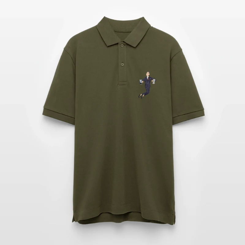 Black Hat Preppy Unisex Bio-Poloshirt