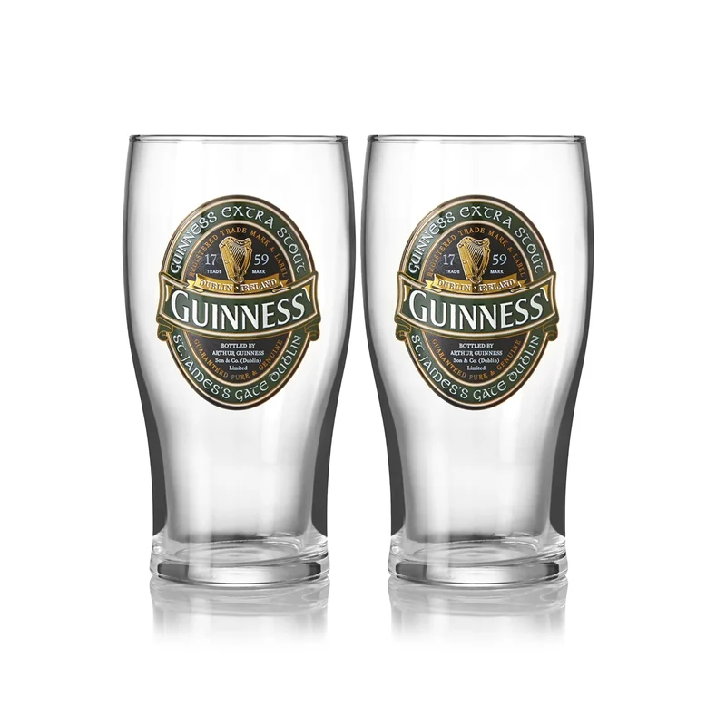 Guinness Ireland Collection Pint Glass Twin Pack