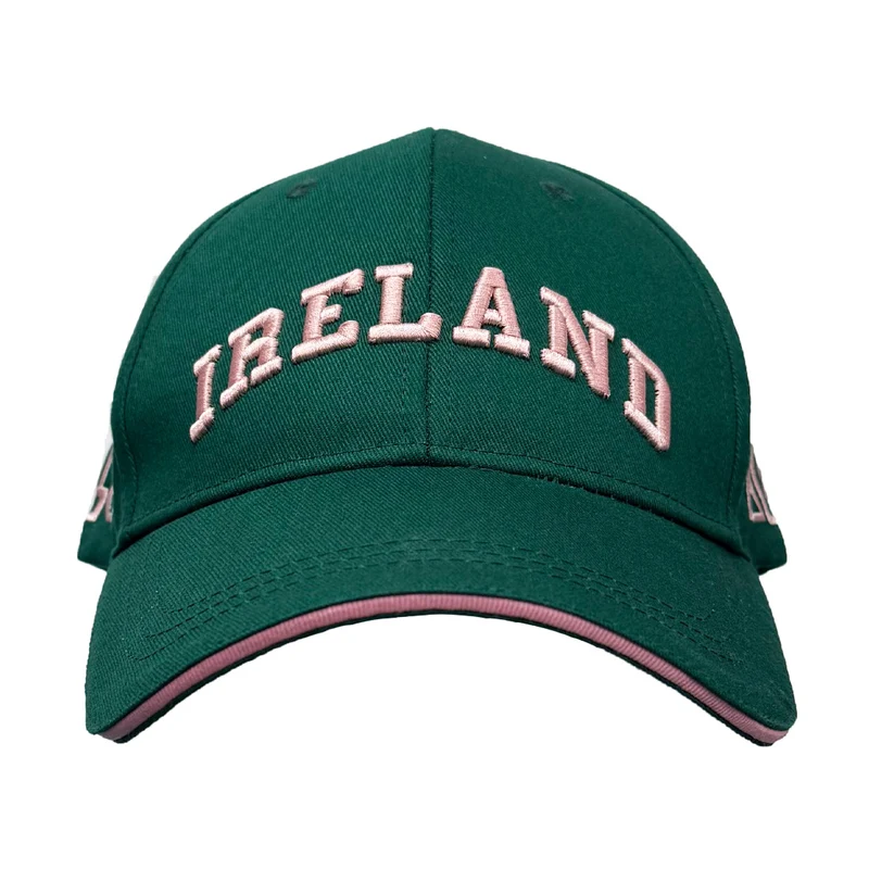 Ireland Evergreen and Pink Baseball Cap